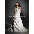 Trumpet Mermaid Train Satin Beading Wedding Dress